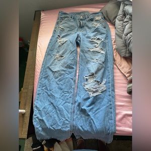 American eagle low rise extreme baggy jeans
